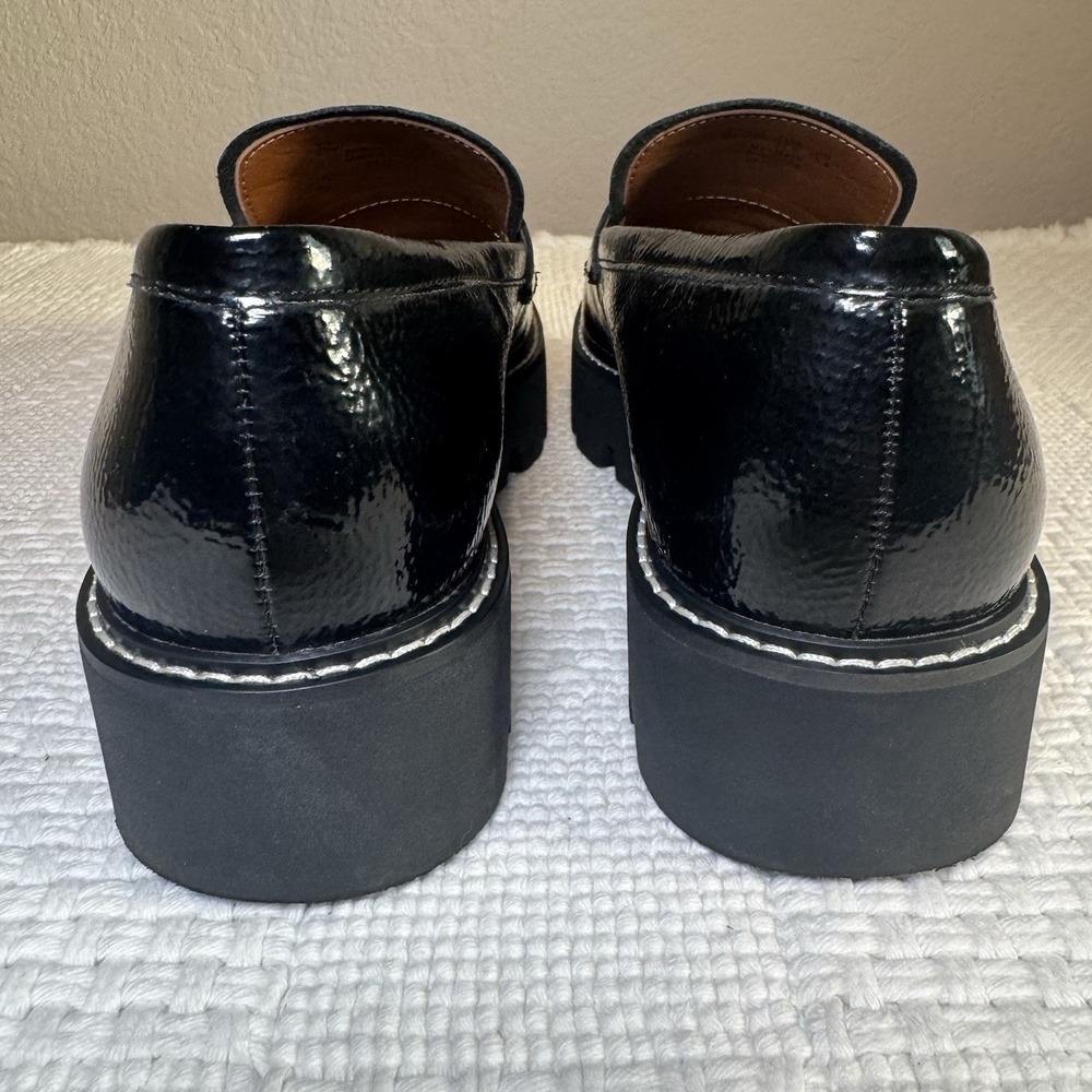 Franco Sarto Women's Bazel Platform Slip On Black Loafer Size US Size 9.5M - Picture 7 of 10